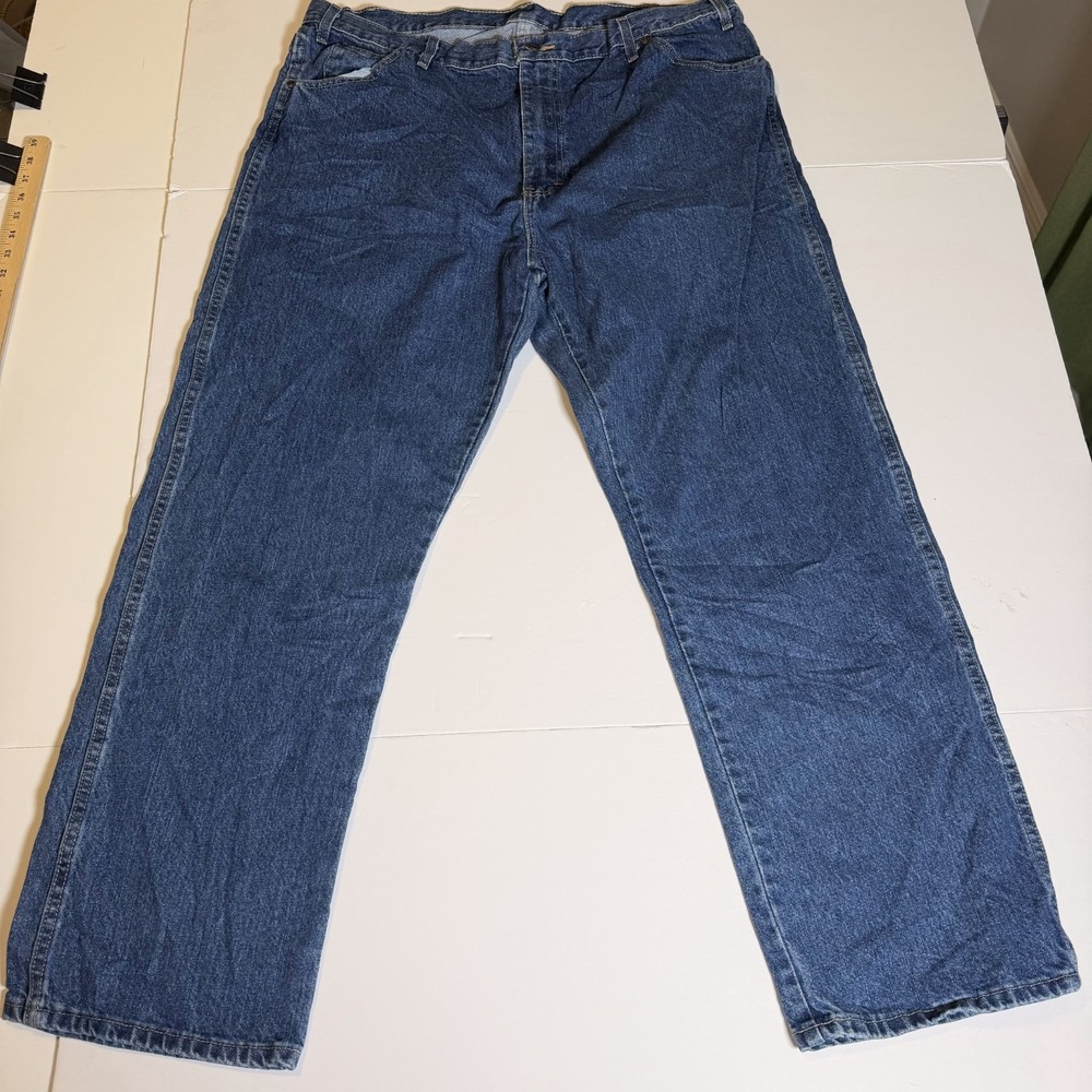 Dickies Jeans Mens 40x30 Blue Denim Cotton Stretch Medium Wash Straight Leg